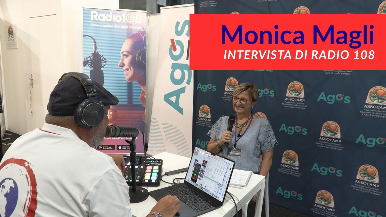 Monica Magli intervistata da Radio 108 al Salone del Camper di Parma 2026